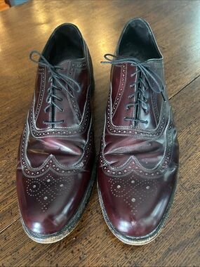 Florsheim‎ Men's Burgundy Wingtip Oxfords Size 15D